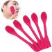 Qukaim Facial Mask Brushes Silicone Face Cleaning Brush with Mix Mask Stick 2 Heads Facial Mask Brushes DIY Skin-Care Tool Rose Red - Buy Online on GoSupps.com