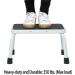 Sattiyrch 9.5 Step Stool - Anti-Skid Rubber Platform, Elderly Friendly, Heavy Duty, Easy Assembly - White/Black - Buy Online on GoSupps.com