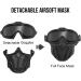 Full Face Tactical Mask with Goggles and ACH Helmet | Airsoft Paintball CS Games - 30*19cm BK - Buy Online on GoSupps.com