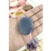 Natural Amethyst Carved Thumb Worry Stone Healing Crystal Pocket Palm Stone Worry Stone 1PC - Buy Online on GoSupps.com