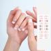 Semi Cured Gel Nail Strips Gel Nail Stickers - 16 Pcs Nail Stickers for Nail Art - Soft Self-Adhesive Gel Nail Wraps Easy Apply & Remove for Salon-Quality Manicure Kit (UV/LED Lamp Required)(BSG-0449)