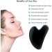 Buy 100% Natural Heart-Shaped Gua Sha Jade Stones - Black 2 PCs for Face Eyes Neck Massage & Skin Care | Relaxation & Beauty Tool - Buy Online on GoSupps.com