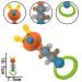 9pcs Baby First Rattle Teether Toy Gift Set with Storage Box - Blue | Infant Newborn Baby Boy | 0-18 Months - Buy Online on GoSupps.com
