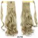 iLUU #24 Medium Blonde with #60 Platinum Blonde Highlights Heat Resistent Synthetic Wrap Ponytail Long Curly Wavy Clip in Pony Tail Hair Extension Hairpiece for Women Kids Girls Ladies 18"/100g 24/60-dark blonde/platinum blonde - Buy Online on GoSupps.com