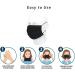 Black Disposable Face Masks - 100 Pcs 3-Ply Safety Mouth Covers for Men & Women - Buy Online on GoSupps.com