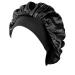 2Pcs Silk Bonnet for Sleeping  Soft Elastic Band Silk Bonnet for Curly Hair  Satin Hair Bonnets For Black Women  Breathable Bonnet For Locs Silk Sleep Cap(Black+Teal) Short Black+Teal - Buy Online on GoSupps.com