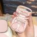 Mini Travel Contact Lens Etui Set - 2 Pieces with Mirror | Soft Storage Case in Pink & Blue - Buy Online on GoSupps.com