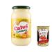 Calv Classic Mayonnaise Set of 6 450 ml with Sunflower Oil Ideal for Sandwiches and Appetizers No Preservatives and Sugar Gluten Free Vegetarian + Italian Gourmet Polpa 400 g