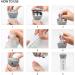 Chiveenido 4-in-1 Travel Dispenser Set | Refillable Shampoo & Toiletry Bottles - Pink & Gray - International Shipping - Buy Online on GoSupps.com