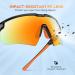 KastKing Hillsboro Polarized Sport Sunglasses | UV Protection | Ideal for Baseball, Cycling, Running | Black Frame, Orange Revo Lens - Buy Online on GoSupps.com
