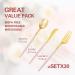 90 Piece Gold Plastic Silverware Set with Pink Handles - Perfect for Parties and Weddings - Buy Online on GoSupps.com