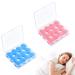 12 pairs of softsilicone earplugs pink and blue earplugs Deformable and soft material with hygiene protection light and comfortable to carry silicone earplugs for sleeping and swimming