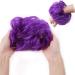 Synthetic Messy Hair Bun Scrunchie Updo in Purple - Bridal & Wedding Hairpiece for Women & Kids - Buy Online on GoSupps.com