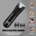 Mens Trimmer Ergonomic Beard ShaverPortable Men Intimate Hair Trimmer with LCD Digital Display for Face Nose Ears Legs Arms Head and Intimate Zone Care - Buy Online on GoSupps.com