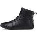 Durable Non-Slip Boxing Wrestling Shoes | High Traction Combat Sneakers - Black - Buy Online on GoSupps.com