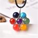 1PC Natural Stone Pendant Colorful Amethyst Agate Mineral Jewelry Seven Chakras Quartz for Men Women Crystal Gift (Color : 1PC) - Buy Online on GoSupps.com