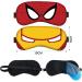 2 pcs Superhero Eye Mask ATVOYO-Spider-Man Eye Mask 3D Printed Cartoon Eye Mask with Elastic Strap Soft Fluffy Sleep Hood Boys Girls Children Sleep Travel Eye Mask - Buy Online on GoSupps.com