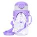 Bunnytoo Sippy Cup for Toddlers with Strap-300 ml Baby Cup Suitable from 8+ Months Learner Cup Night Trainer Cup Independent Drinking Spill-Free Toddler Cup Leak-Proof Silicone Spout BPA-Free-Purple Purple1