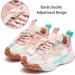 HOBIBEAR Kids Sneakers | Lightweight Breathable Athletic Shoes for Boys and Girls | Hook and Loop (Toddler/Little Kid/Big Kid) - 10 Toddler - A-pink+white - Buy Online on GoSupps.com