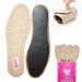 Premium Leather Insoles 2 Pairs - Comfortable Shoe Pads for Men and Women | Breathable Shock Absorber Insoles (EU 37-38) - Buy Online on GoSupps.com