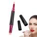 Lip Gloss Brush | Travel Makeup Brush Dual-ended Lipstick Blending Brush Round And Flat Head Makeup Brush With Dust-Proof Lid