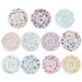 11 Pieces Waterproof Shower Caps Elastic Reusable Plastic Bathing Hair Cap Lady Salon Hat for Kids Girls and Women  Assorted Patterns