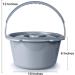 McKesson Commode Replacement Bucket with Handle and Lid - 7.5 qt - 1 Count - Buy Online on GoSupps.com