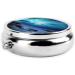 3D Graphics Space Printed Mini Round Pill Box | Portable 3-Compartment Organizer for Travel & Home Use - Buy Online on GoSupps.com