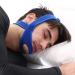 2 Colors Unisex Anti Snoring Strap, Anti Snoring Chin Strap, Sleeping Stop Anti Snoring Tool Chin Strap Anti-Snore Devices Anti-Snoring Solutions Belt Snore Strap for Man Women (Blue)