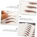 FOMIYES 18 Sheets Waterproof Eyebrow Stickers Makeup Tools Eyebrow Grooming Temporary Brow Tattoos 6d Mold - Buy Online on GoSupps.com