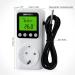 Smart Digital Day-Night Thermostat - 15A LCD Temperature Controller for Heating/Cooling / with Clock Function - 230V Background Lighting White - Buy Online on GoSupps.com