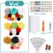 Dercuy Needle Felting Kit - 9 Piece Animal Making Set with Instruction Manual and Tools for Wool Felting Supplies - Buy Online on GoSupps.com