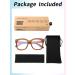 Buy JIM HALO Blue Light Blocking Glasses for Women - Oversized Square Design Metal CP Temples Stylish Brown - Protect Your Eyes While Using Computers - Buy Online on GoSupps.com