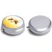 Round Bee Love Honey Print Pill Box - 3 Compartment Portable Pill Organizer - Decorative Metal Pocket Pill Case - Buy Online on GoSupps.com
