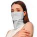 KIPETTO Women Sun Protection Mask Breathable Ice Silk Veil UV Protection Face Cover for Summer Outdoor Sports