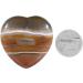 Nupuyai Carnelian Heart Worry Stone 45mm - Chakra Reiki Healing Crystal for Home Decor - Buy Online on GoSupps.com