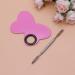 LEORX Butterfly Stainless Steel Makeup Plate with Spatula Tool - Pink - Buy Online on GoSupps.com