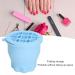 2 in 1 Makeup Brush Cleaner Bowl | Portable Folding Cleaning Mat with Drying Rack | Space-Saving Brush Cleaner in Blue - Buy Online on GoSupps.com