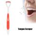 Buy Tongue Scraper & Brush for Bad Breath | Effective Oral Care for Adults & Kids - Red - Buy Online on GoSupps.com