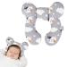 ZYFC Baby Travel Pillow Infant Car Seat Head and Neck Support Pillow Soft Newborn Headrest Sleeping Pillow Cushion Cute Cartoon Head Neck Protector Pillow for Pushchair Stroller Plane Cat