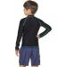 TSLA Kids Long-Sleeved Rashguard with Zipper - UV Protection Quick-Dry Swim Shirts for Boys & Girls Ages 4 | Black & Sky Blue - Buy Online on GoSupps.com