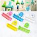 Reusable Plastic Rolling Tube Squeezer Toothpaste Dispenser Toothpaste Holder Bathroom Accessories for Kids Kids Yellow and