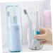 Beavorty Travel Toothpaste Holder & Toothbrush Storage Case - Blue Washing Cup 20.8x6.8cm for Outdoor Use - Buy Online on GoSupps.com