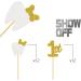 MonMon & Craft 1st Tooth Cupcake Toppers/Baby Shower Tooth Cupcake Toppers/Teeth Fairy Day/First Tooth Party Decorations/Gold Glitter - 24 Pcs - Buy Online on GoSupps.com