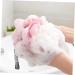 Housoutil Kid Body Wash Set - 5pcs Kids Bath Accessories Mesh Sponge & Scrubber for Easy Showering | Korean Version Tennis Child Bath Ball - Buy Online on GoSupps.com