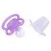 Buy LittleForBig Large Shield Pacifier Set - Adult Size Pink & Purple Monster | International Shipping Available - Buy Online on GoSupps.com