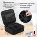 Buy Stylish Black Makeup Bag for Women - Travel Cosmetic Bag with Compartments | International Shipping Available - Buy Online on GoSupps.com