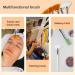 8 Pcs Fan Facial Brushes - Soft Mask Applicator Tools for Glycolic Peels/Masques (White/Yellow) - Buy Online on GoSupps.com