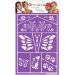 Set of 3 Makeup Stencils - Flowers Cats Butterflies & Fairies + Wooden Bookmark Ruler | Blumie - Buy Online on GoSupps.com