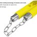 Ausemku Safe Foam Rubber Training Nunchucks with Steel Chain - Yellow - Buy Online on GoSupps.com